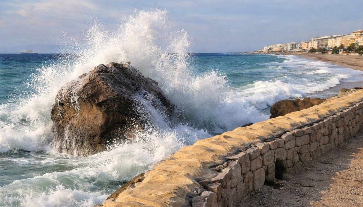Θυελλώδεις νοτιάδες σάρωσαν τη Ρόδο  (Φωτο + Βίντεο)