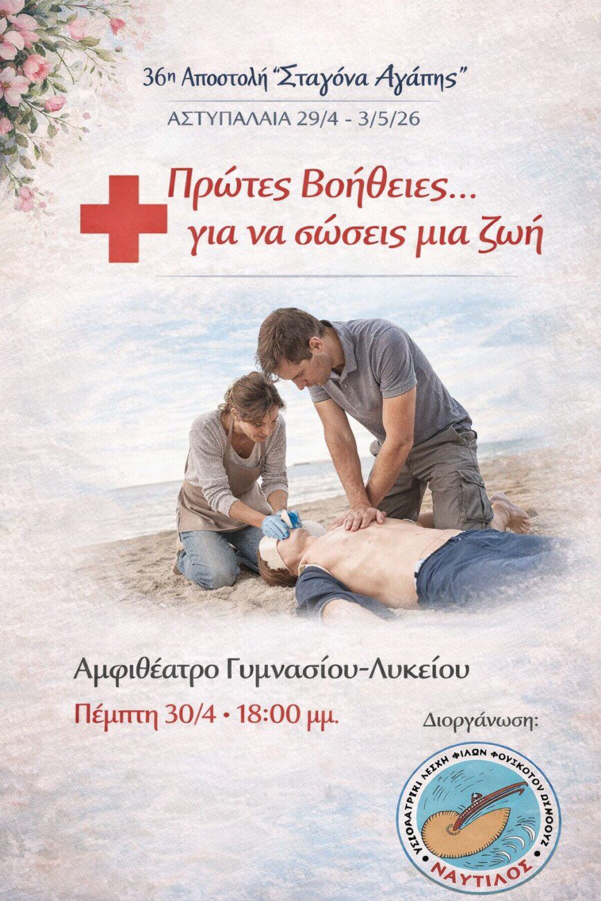 36η αποστολή «Σταγόνα Αγάπης» στο Αιγαίο με προορισμό την Αστυπάλαια