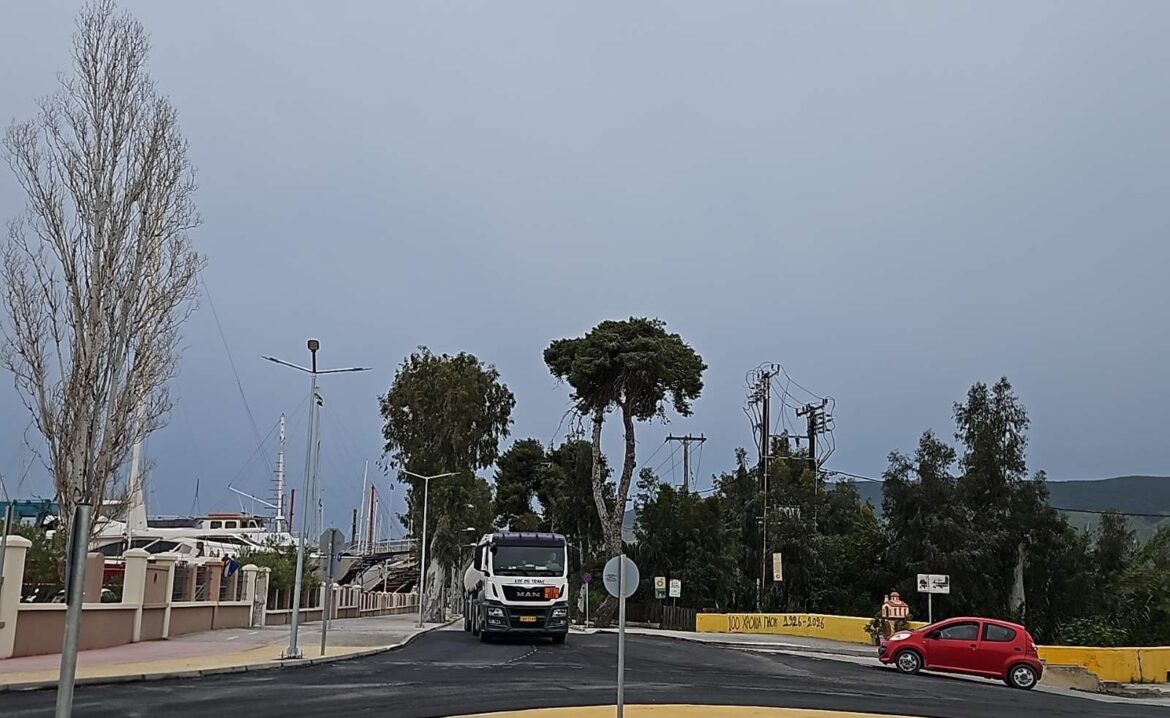 Σε λειτουργία ο νέος κυκλικός κόμβος στη μαρίνα της Κω