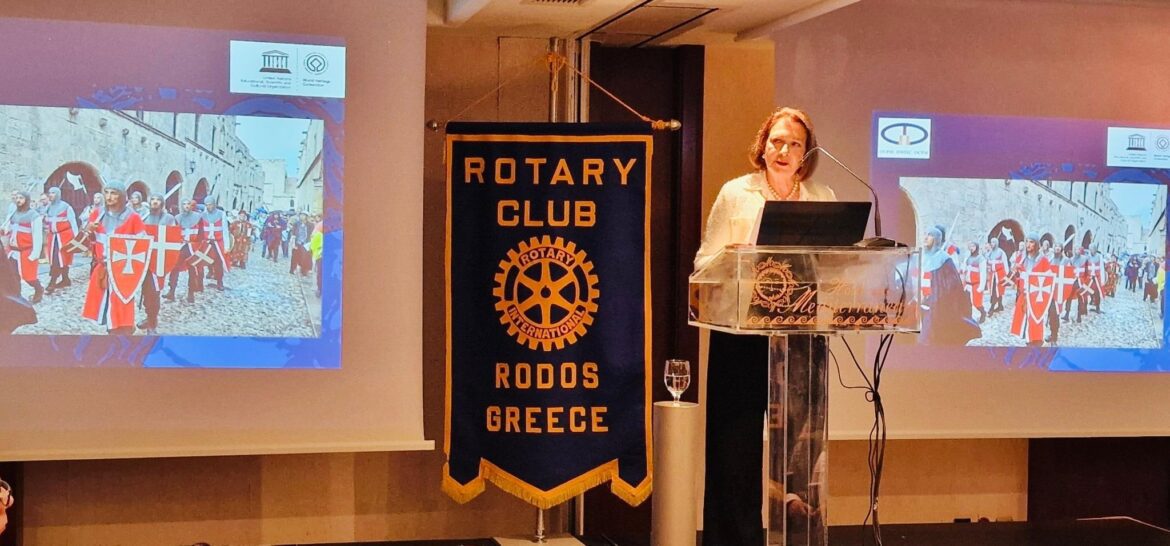 Πολιτισμός και προσφορά: Η Λη Μηναΐδη τιμήθηκε από τον Ροταριανό Όμιλο Ρόδου
