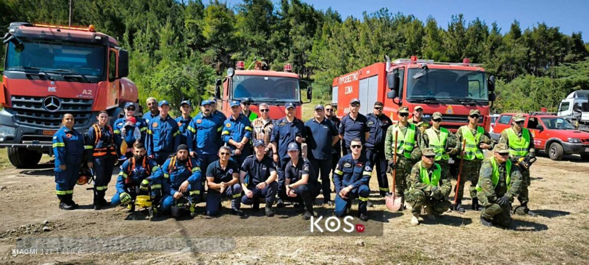 Συμμετοχή της Πολιτικής Προστασίας Δήμου Κω στην άσκηση «Δια Πυρός» στο Ιπποκράτειο Ίδρυμα