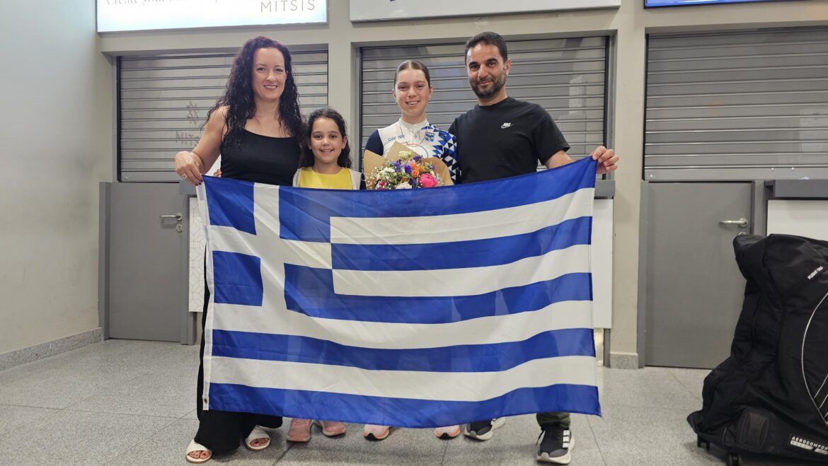 Διπλή βαλκανική διάκριση για την Ανδριάνα Σαμαρά – Θερμή υποδοχή στην Κω για τη «χρυσή» προσπάθεια της αθλήτριας της Ακαδημίας Κω