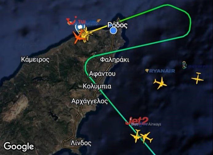 Έκτακτη προσγείωση αεροσκάφους της TUI fly Netherlands στη Ρόδο λόγω τεχνικής ένδειξης