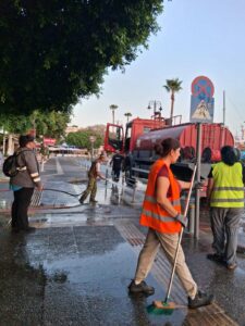 Εκτεταμένος καθαρισμός και πλύση στην παραλιακή ζώνη της Κω